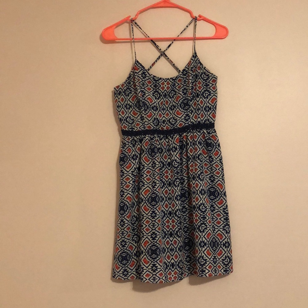 Tribal pattern summer dress